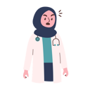 پیش‌نمایش فایل angry-female-doctor-8515816 از پک دکتر زن مسلمان