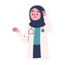 پیش‌نمایش فایل confused-female-doctor-8515822 از پک دکتر زن مسلمان