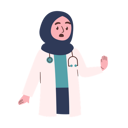 پیش‌نمایش فایل female-doctor-saying-stop-8515806 از پک دکتر زن مسلمان