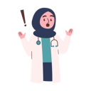 پیش‌نمایش فایل shocked-female-doctor-8515808 از پک دکتر زن مسلمان