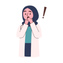 پیش‌نمایش فایل shocked-female-doctor-8515813 از پک دکتر زن مسلمان