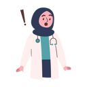 پیش‌نمایش فایل shocked-female-doctor-8515821 از پک دکتر زن مسلمان
