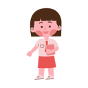 پیش‌نمایش فایل little-school-girl-holding-book-8510324 از پک دانش آموز