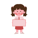 پیش‌نمایش فایل little-school-girl-holding-empty-board-8510319 از پک دانش آموز