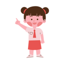 پیش‌نمایش فایل little-school-girl-pointing-up-8510321 از پک دانش آموز