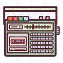 پیش‌نمایش فایل radio-cassette-recorder-1 از پک رنگ موج رترو