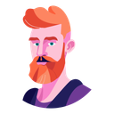 پیش‌نمایش فایل bearded-man-10939891 از پک آواتارهای افراد قسمت 1