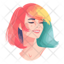 پیش‌نمایش فایل girl-with-colored-hair-10939811 از پک آواتارهای افراد قسمت 1