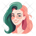 پیش‌نمایش فایل girl-with-colored-hair-10939817 از پک آواتارهای افراد قسمت 1