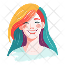 پیش‌نمایش فایل girl-with-colored-hair-10939831 از پک آواتارهای افراد قسمت 1