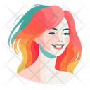 پیش‌نمایش فایل girl-with-colored-hair-10939850 از پک آواتارهای افراد قسمت 1