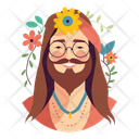 پیش‌نمایش فایل hippie-man-10939858 از پک آواتارهای افراد قسمت 1