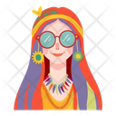 پیش‌نمایش فایل hippie-woman-10939853 از پک آواتارهای افراد قسمت 1