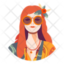 پیش‌نمایش فایل hippie-woman-10939854 از پک آواتارهای افراد قسمت 1
