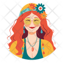 پیش‌نمایش فایل hippie-woman-10939855 از پک آواتارهای افراد قسمت 1