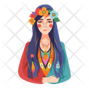 پیش‌نمایش فایل hippie-woman-10939856 از پک آواتارهای افراد قسمت 1