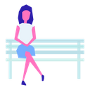 پیش‌نمایش فایل woman-on-bench-1518558 از پک افراد در پارک