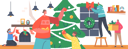 پیش‌نمایش فایل family-decorating-room-for-christmas-4724476 از پک کریسمس