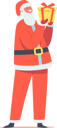 پیش‌نمایش فایل kid-wear-santa-claus-suit-with-gift-box-4724451 از پک کریسمس