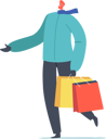 پیش‌نمایش فایل male-carry-presents-in-bags-for-christmas-and-winter-holidays-celebration-4724432 از پک کریسمس