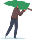پیش‌نمایش فایل man-carry-fir-tree-4724434 از پک کریسمس