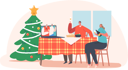 پیش‌نمایش فایل online-family-celebrate-christmas-4724456 از پک کریسمس