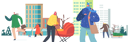 پیش‌نمایش فایل people-winter-rush-on-city-street-4724531 از پک کریسمس