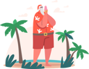پیش‌نمایش فایل santa-claus-enjoying-ice-cream-at-beach-4724518 از پک کریسمس