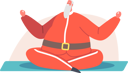 پیش‌نمایش فایل santa-claus-sitting-on-mat-in-lotus-yoga-pose-4724513 از پک کریسمس