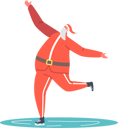 پیش‌نمایش فایل santa-claus-skating-on-pond-4724466 از پک کریسمس
