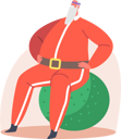 پیش‌نمایش فایل santa-doing-exercises-on-fit-ball-4724515 از پک کریسمس