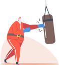 پیش‌نمایش فایل santa-training-in-gym-with-punching-bag-4724514 از پک کریسمس