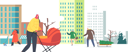 پیش‌نمایش فایل winter-rush-on-city-street-4724534 از پک کریسمس
