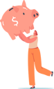 پیش‌نمایش فایل female-character-holding-piggy-bank-4724873 از پک افراد
