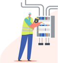 پیش‌نمایش فایل electrician-fixing-wires-in-the-main-board-4724551 از پک صنعت و تولید