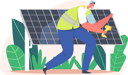 پیش‌نمایش فایل electrician-installing-solar-panels-4724552 از پک صنعت و تولید