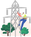 پیش‌نمایش فایل electrician-worker-climbing-and-fixing-the-electrical-line-4724548 از پک صنعت و تولید