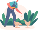 پیش‌نمایش فایل farmer-feeding-chicken-food-4724555 از پک صنعت و تولید