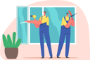 پیش‌نمایش فایل worker-installing-window-panel-4724561 از پک صنعت و تولید