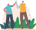 پیش‌نمایش فایل happy-people-giving-high-five-4891233 از پک افراد