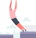 پیش‌نمایش فایل man-doing-parkour-activity-while-jumping-off-the-roof-4891383 از پک ورزشی