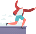 پیش‌نمایش فایل man-jumping-off-the-building-roof-and-doing-parkour-4891382 از پک ورزشی