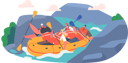 پیش‌نمایش فایل people-enjoying-rafting-over-mountain-river-4891353 از پک ورزشی