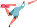 پیش‌نمایش فایل female-skateboard-perform-stunts-in-roller-drome-5154738 از پک ورزشی