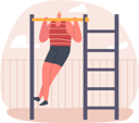 پیش‌نمایش فایل male-exercising-pull-himself-up-on-the-horizontal-bar-5154756 از پک ورزشی
