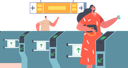 پیش‌نمایش فایل metro-passengers-scanning-electronic-train-ticket-at-turnstiles-entrance-5154861 از پک حمل و نقل