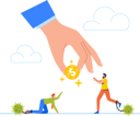 پیش‌نمایش فایل bankrupted-business-people-begging-for-money-5156996 از پک سلامت