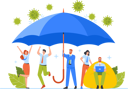 پیش‌نمایش فایل business-characters-rejoice-under-umbreala-5156984 از پک سلامت