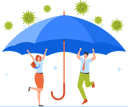 پیش‌نمایش فایل company-characters-rejoice-under-umbrella-protect-from-covid-5156986 از پک سلامت