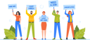 پیش‌نمایش فایل jobless-businessmen-and-businesswomen-characters-holding-signboard-5156999 از پک سلامت